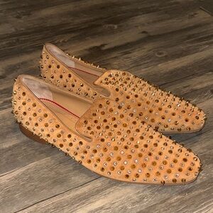 Christian Louboutin Men’s Dandelion Spikes loafers size size 11 RED BOTTOMS